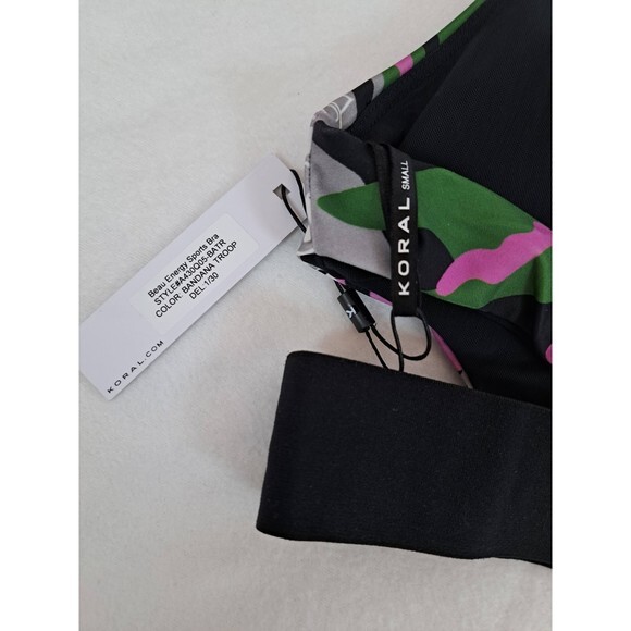 NEW KORAL BEAU‎ ENERGY SPORTS BRA BANDANA TROOP PAISLEY CAMO SMALL - Picture 6 of 10